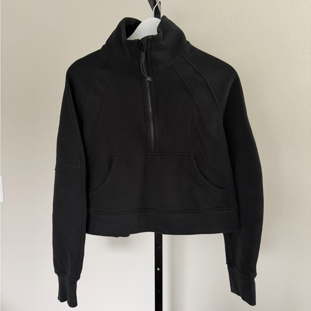 Lululemon Scuba Oversized Half-Zip Black  Sweater